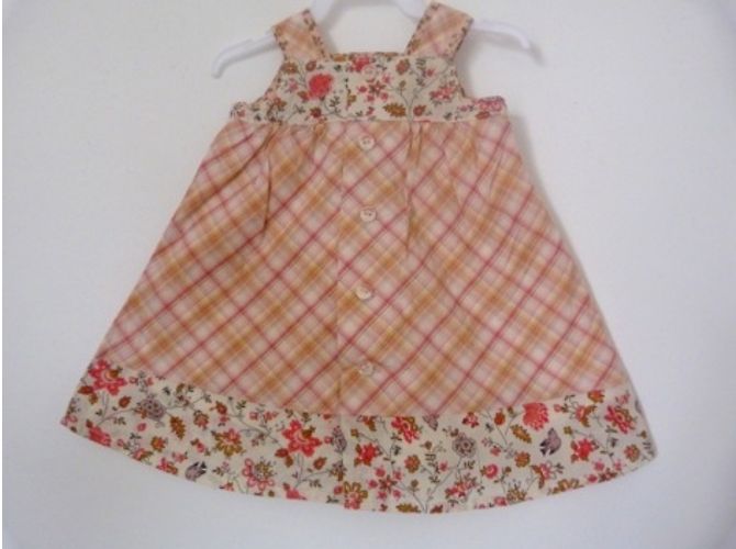 Kenzo Ärmelloses Blumenkleid aus Baumwolle Rosa 3 Monate Mehrfarben - Ansicht 2