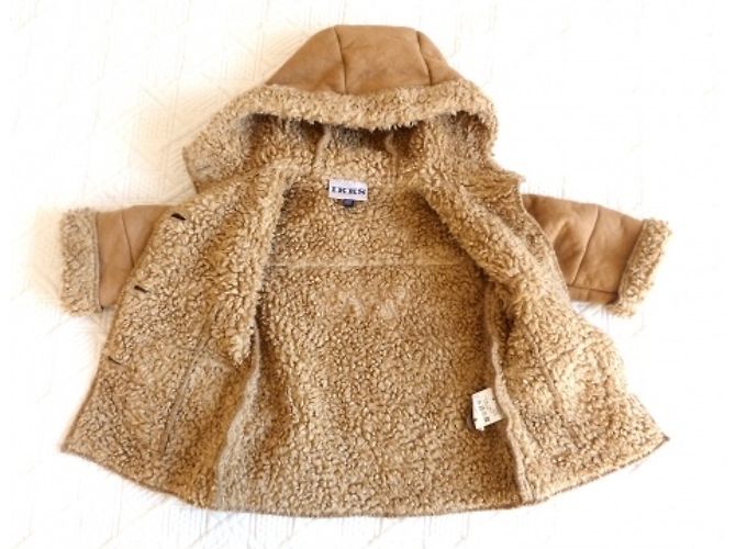 Abrigo con capucha Ikks Bebé Niña Beige - vista 3