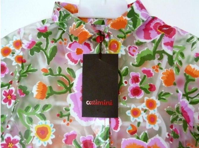 Impermeabile Catimini con fiori multicolore 12 mesi - vista 5
