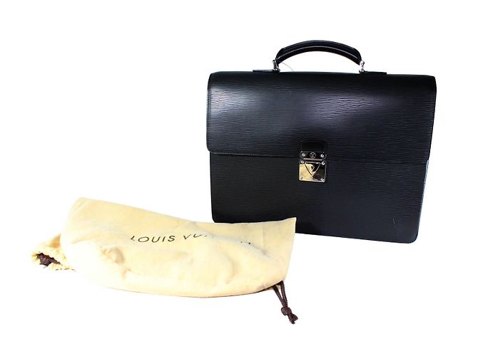 Louis Vuitton Neo Robusto 1 Valigetta in Pelle Epi Nera Nero - vista 4