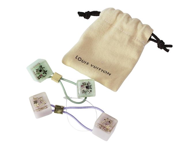 Louis Vuitton Haarschmuck Pink Grün - Ansicht 2