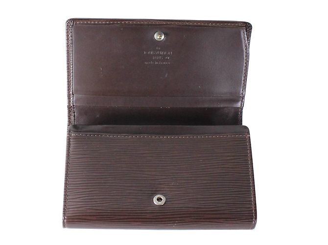 Cartera Louis Vuitton de cuero marrón Castaño - vista 6