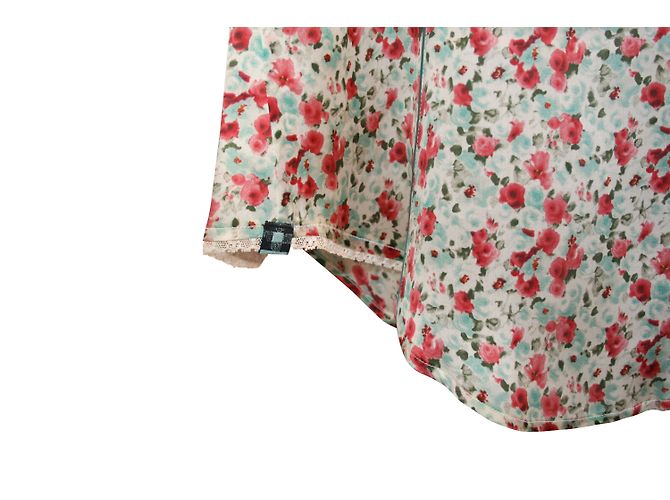 Top de seda Paul Smith con flores y cuello mandarín Multicolor - vista 4