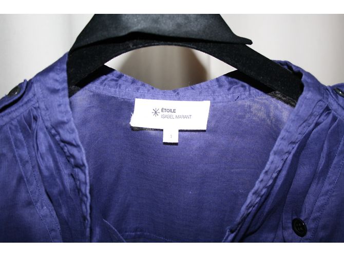 Camicetta Isabel Marant Etoile in cotone viola Porpora - vista 3