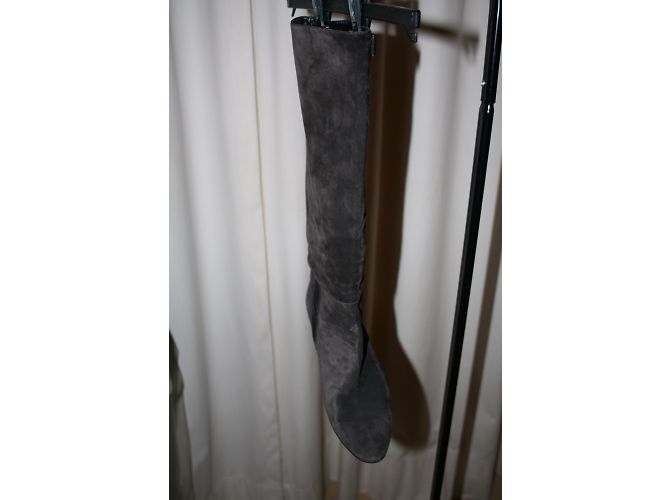 Botas de gamuza con cuña Robert Clergerie marrón Castaño - vista 5