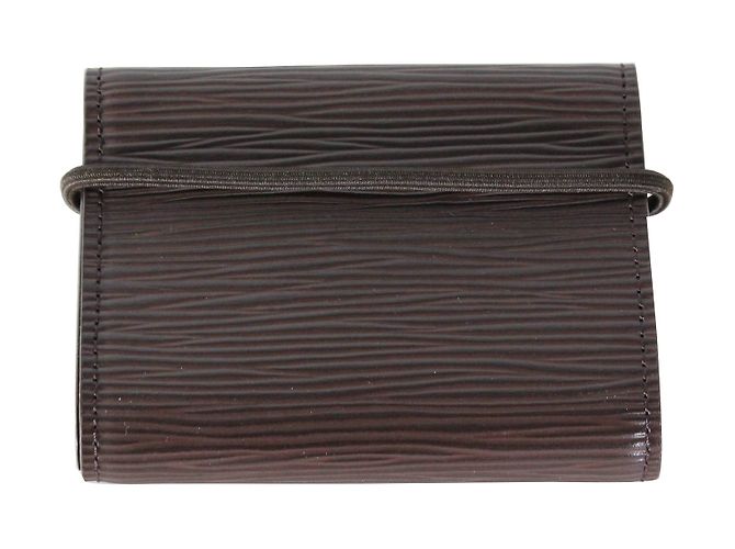 Cartera Louis Vuitton de cuero marrón Castaño - vista 2