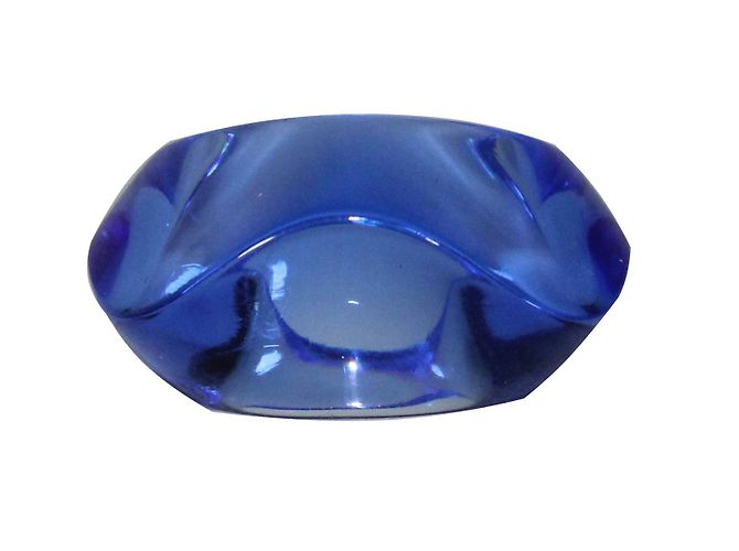 Baccarat Ring aus blauem Saphirkristall Größe 49 - Ansicht 2