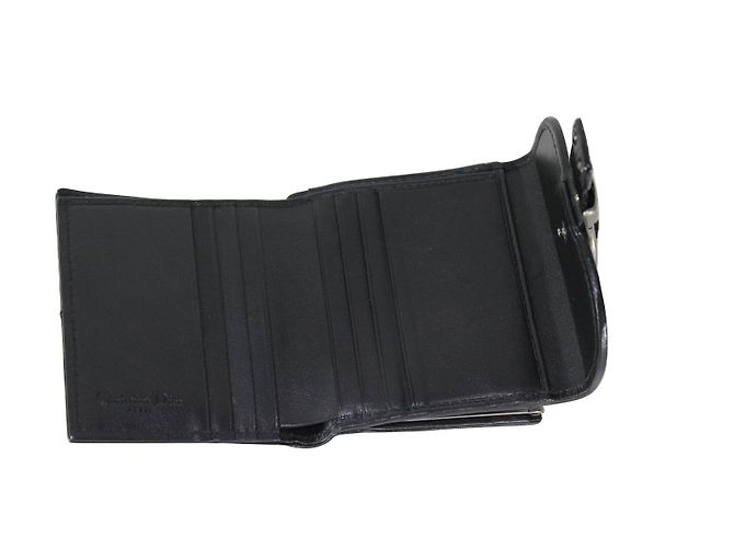 Cartera Christian Dior Negra Monogramada Negro - vista 3