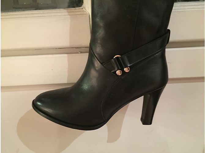 My Suelly Stiefel aus schwarzem Wildleder - Ansicht 3