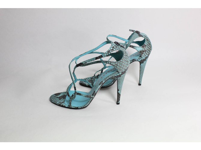 Walter Steiger Python Sandalen Türkisblau - Ansicht 3