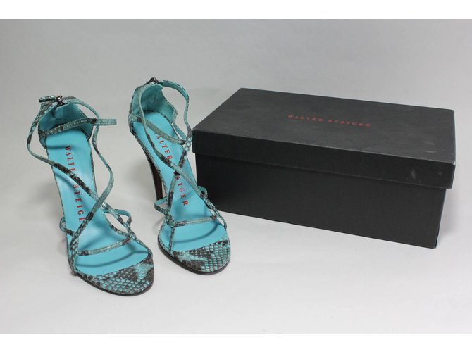 Walter Steiger Python Sandalen Türkisblau - Ansicht 6
