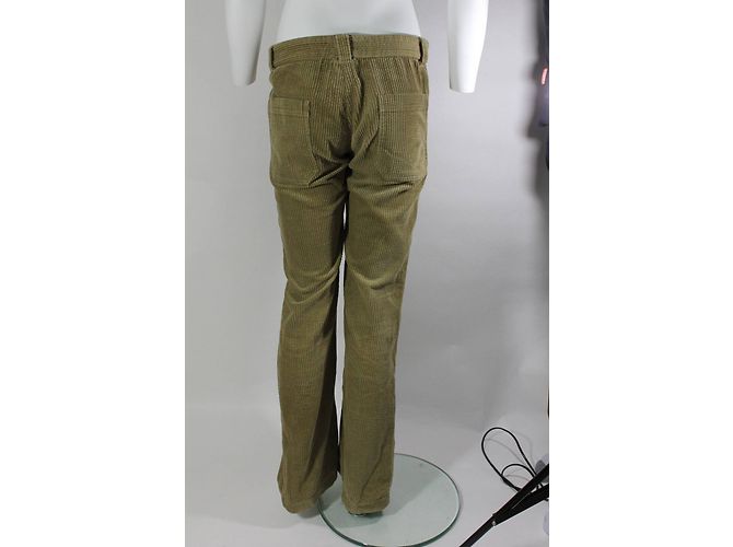 Pantaloni Isabel Marant Etoile in cotone verde - vista 2