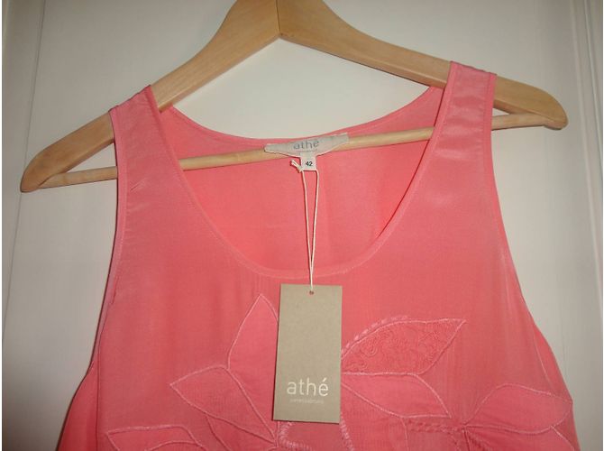 Vestido Vanessa Bruno Athe de seda rosa - vista 3