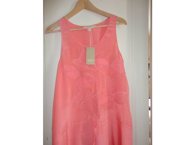 Vestido Vanessa Bruno Athe de seda rosa - vista 4