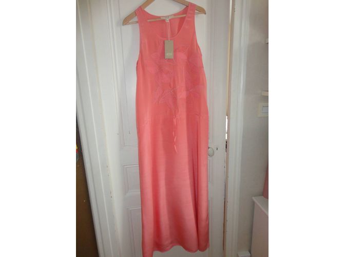 Vestido Vanessa Bruno Athe de seda rosa - vista 5