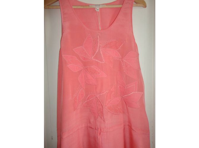 Vestido Vanessa Bruno Athe de seda rosa - vista 8