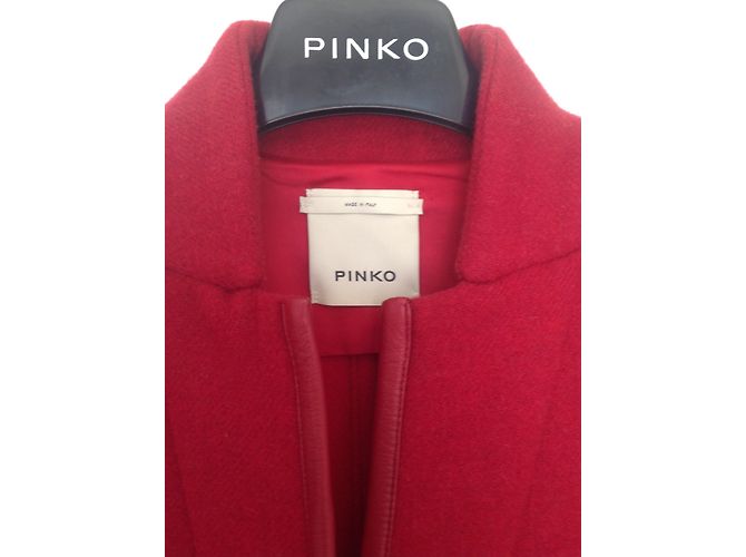 Abrigo de lana Pinko Granate Burdeos - vista 2