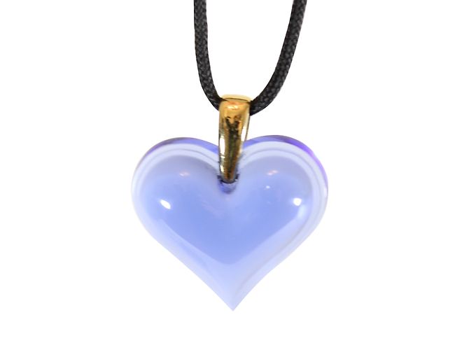 Lalique collana con ciondolo a cuore - vista 2