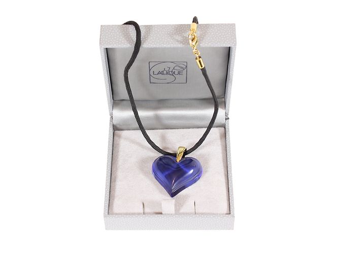 Lalique collana con ciondolo a cuore - vista 4