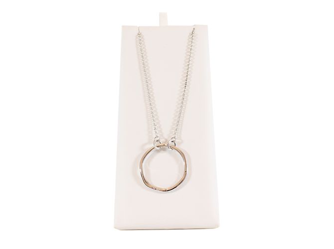 Autre Marque Collana Hot Diamonds in argento con 3 piccoli diamanti - vista 2