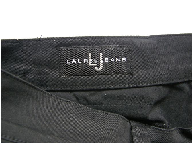 Jeans Laurèl Negros de Algodón - vista 2
