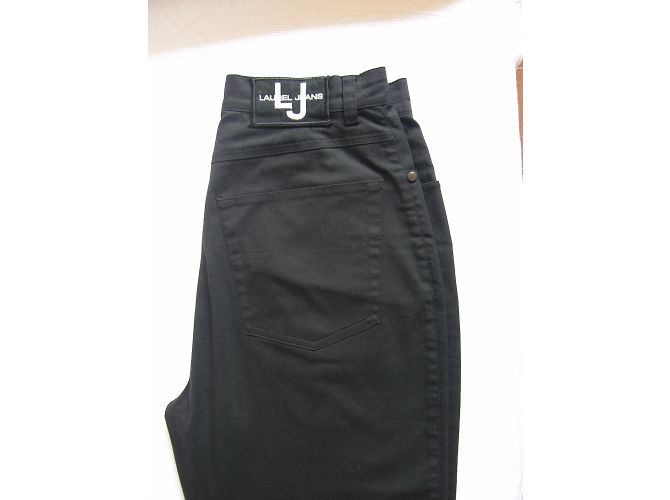 Jeans Laurèl Negros de Algodón - vista 3