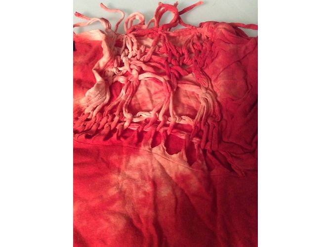 Isabel Marant Timeless Tie Dye Macramé T-Shirt Orange Baumwolle - Ansicht 2