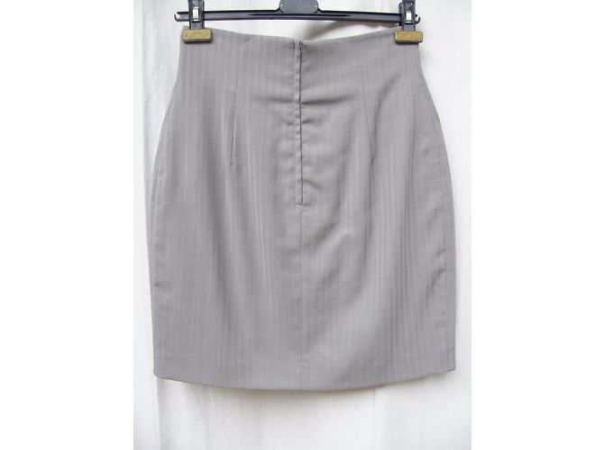 Falda Byblos de lana gris - vista 2