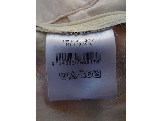 Abito Louis Féraud in chiffon di seta arancione e giallo Multicolore - vista 4