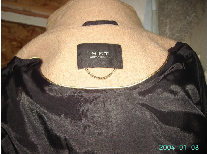 Set Abrigos, Ropa de calle Beige - vista 8