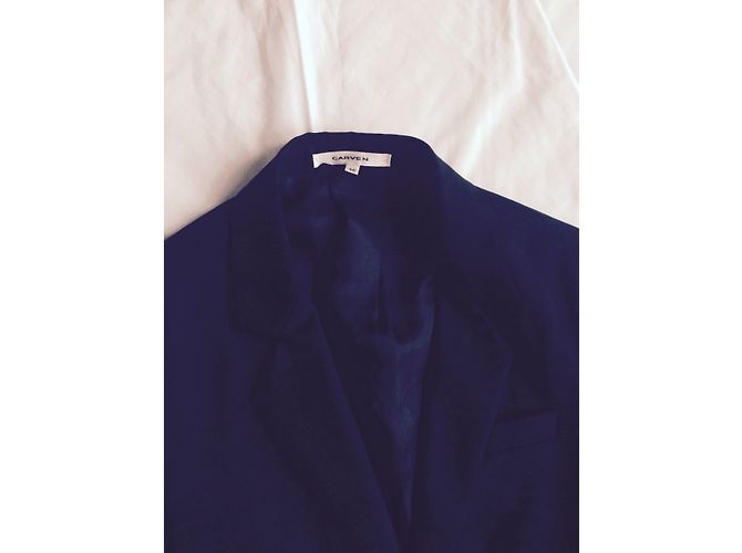 Carven Black Wool Jacket 46 - view 5
