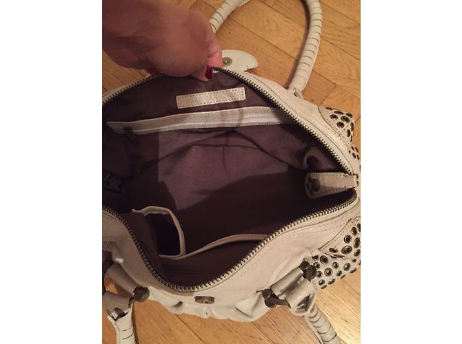 Borsa Bcbg Max Azria in pelle beige - vista 3
