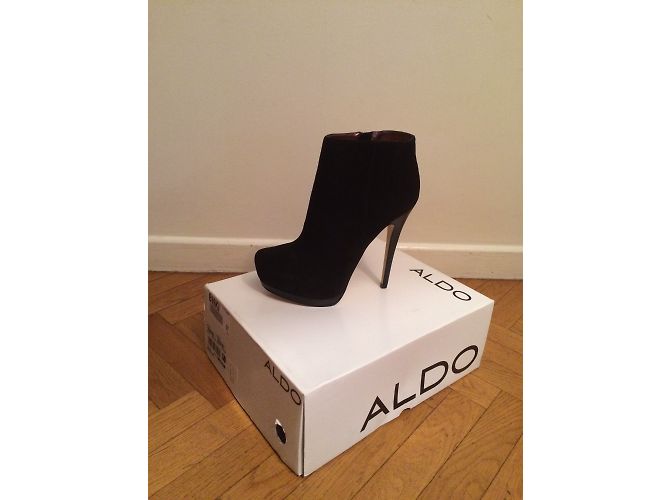 Aldo Stiefeletten aus Hirschleder in Schwarz Absatz 38 - vista 5