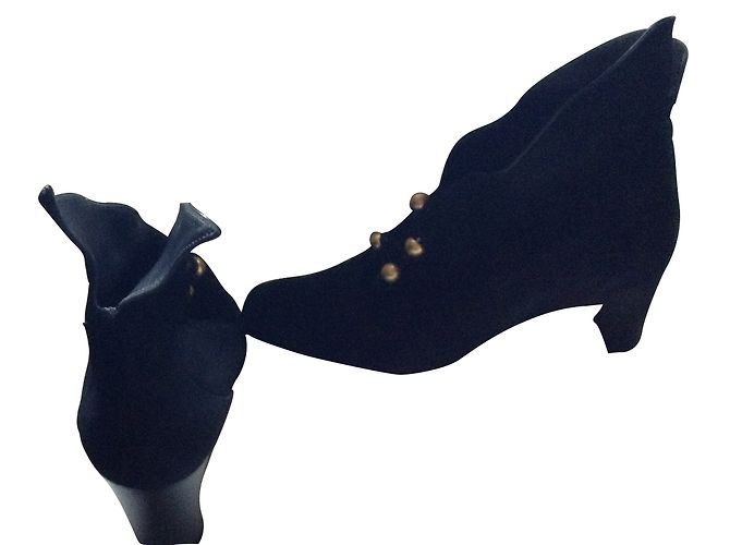 Philippe Model Philippe Stiefeletten aus Hirschleder Schwarz 38 - Ansicht 2