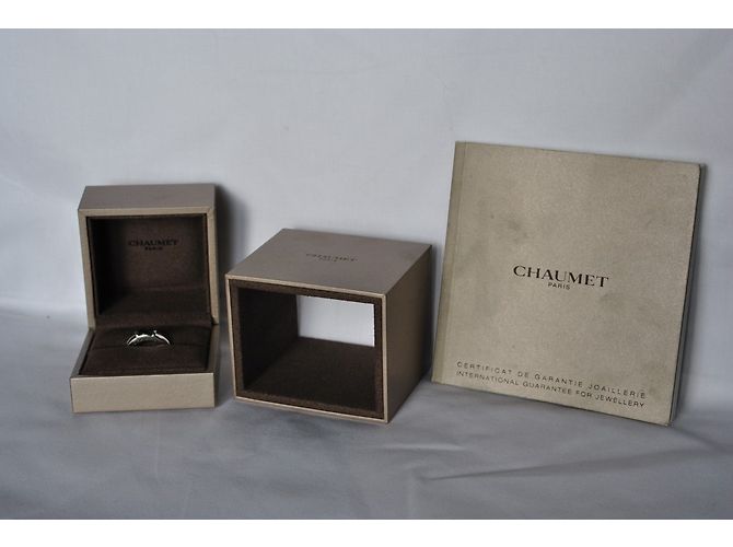 Chaumet Ring aus Weißgold und Iolit Größe 56 Silber - Ansicht 4