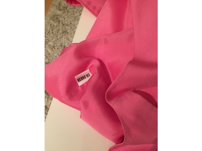 Vestido midi de seda rosa Ann Taylor - vista 5