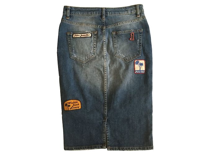 Falda vaquera Zara azul XS - vista 2