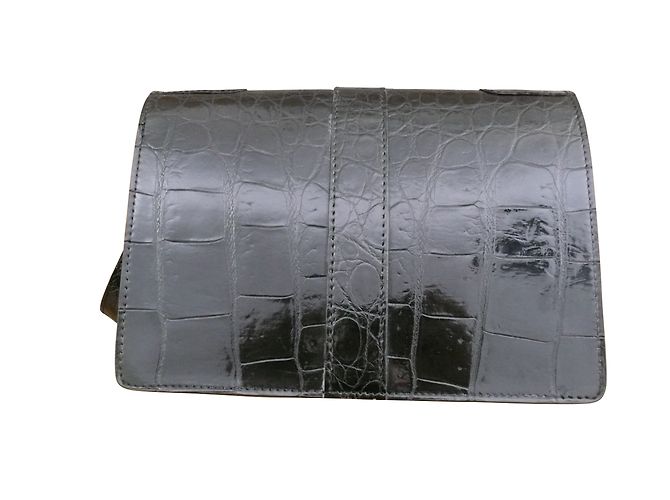 Autre Marque Borsa a mano Marius Patte in pelle di coccodrillo ebano - vista 2
