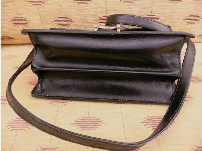 Autre Marque Borsa a mano Marius Patte in pelle di coccodrillo ebano - vista 3