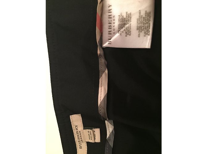 Falda Burberry de lana elástica negra Talla 8 UK Negro - vista 5