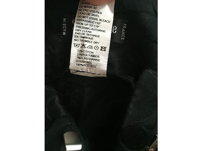 Bermudas stretch negras Sinéquanone Talla 38 Negro - vista 4