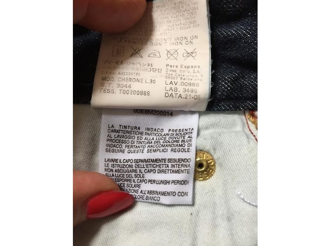 Vaqueros Diesel Charone Azules Denim Talla 38 - vista 6