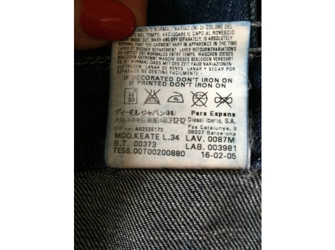 Vaqueros Diesel Keate en denim azul - vista 6