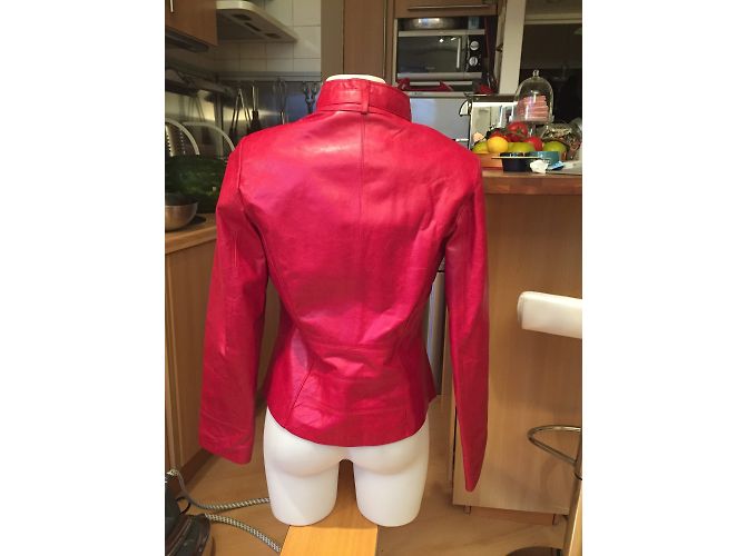 Autre Marque Giovanni Lederjacke Rot - Ansicht 3