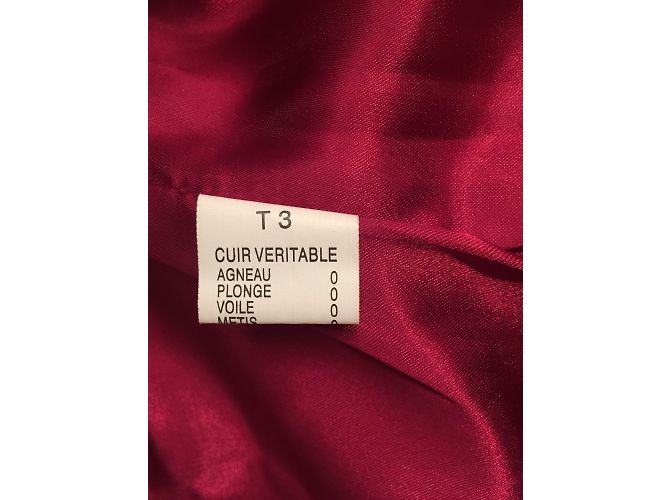 Autre Marque Giovanni Lederjacke Rot - Ansicht 5