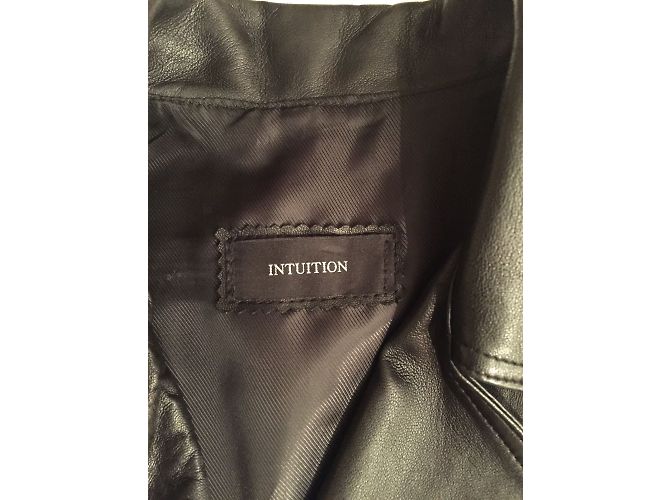 Autre Marque Intuition Lammnappa Lederjacke schwarz - Ansicht 3