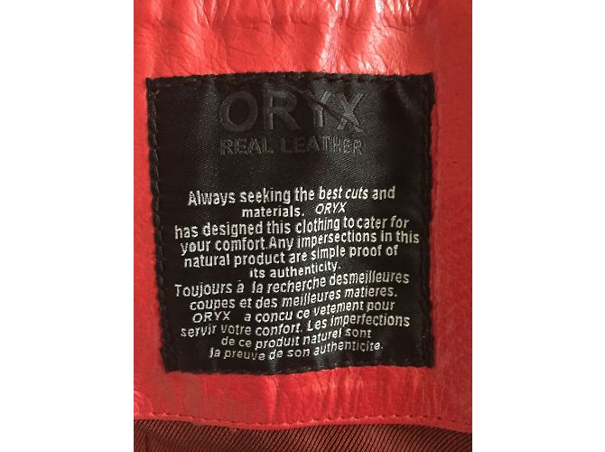 Autre Marque Oryx Lederjacke rot - Ansicht 5