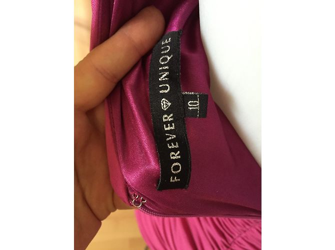 Autre Marque Vestido drapeado rosa Forever Unique - vista 4