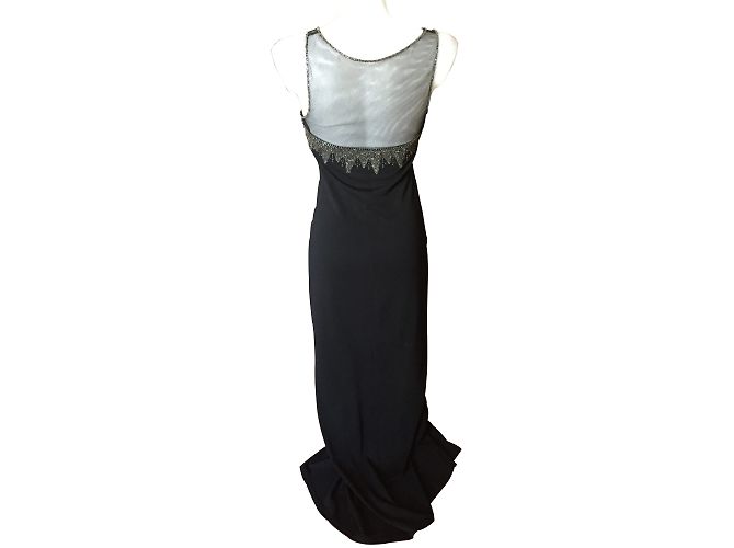 Autre Marque Nuancel Schwarzes Kleid mit Strass Größe 36 - Ansicht 2
