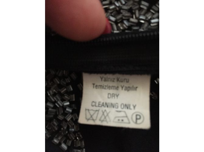Autre Marque Nuancel Schwarzes Kleid mit Strass Größe 36 - Ansicht 6